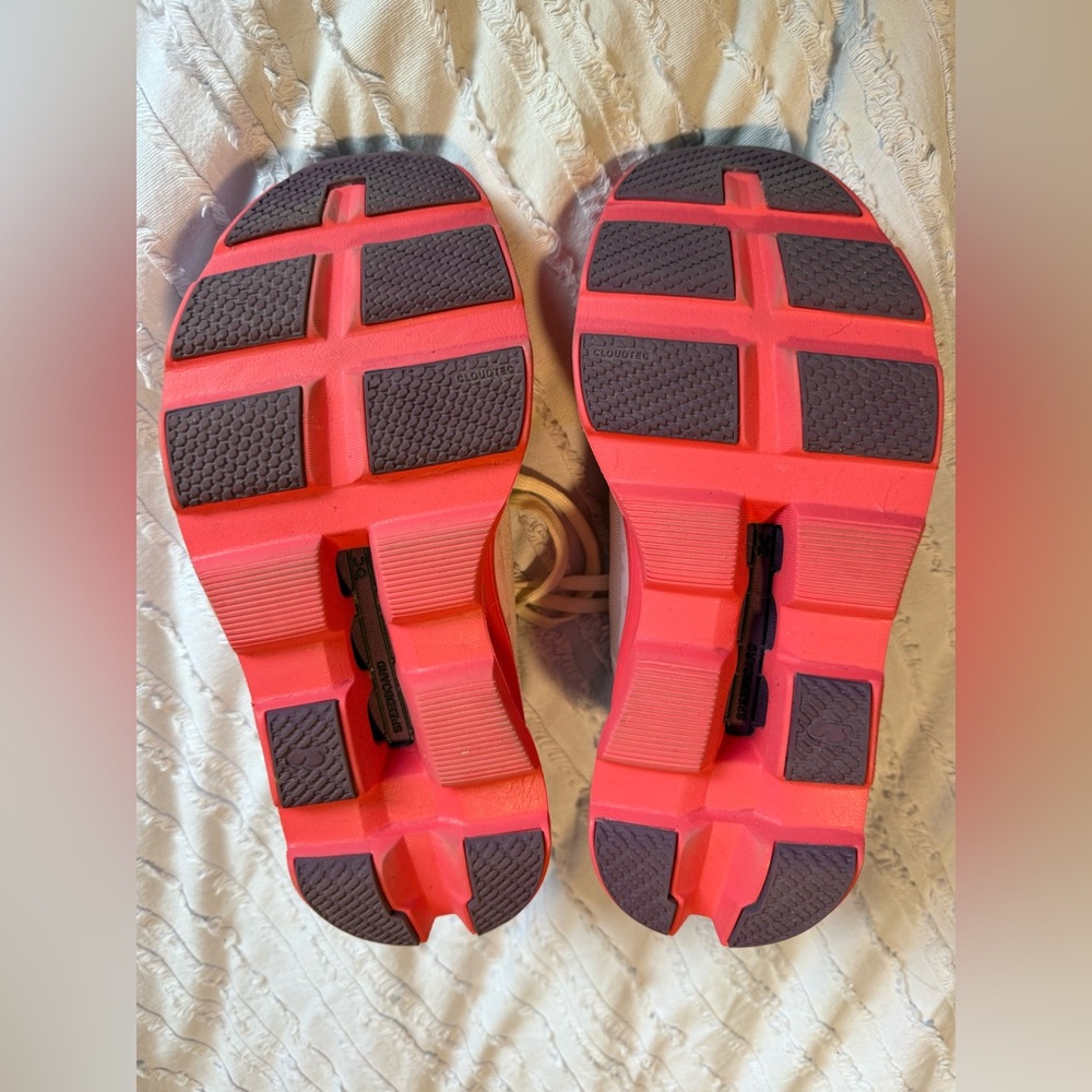 On Running Cloudnova Sail White with Coral Pink Soles Sneakers - Picture 9 of 9